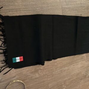 Black Italian Made Men's Scarf